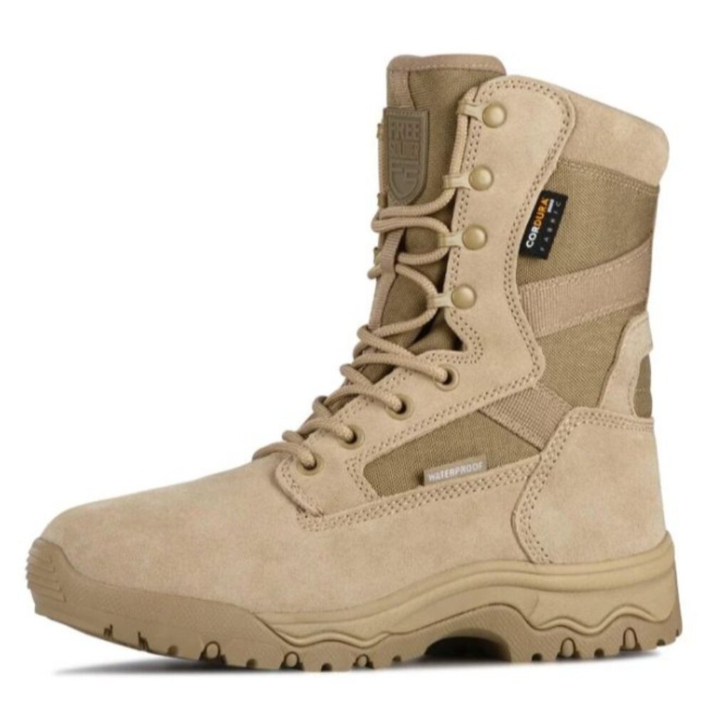 Free Soldier Men's Tactical Boots 8 Inches Sz 7 NWT Lightweight Combat Boots‎